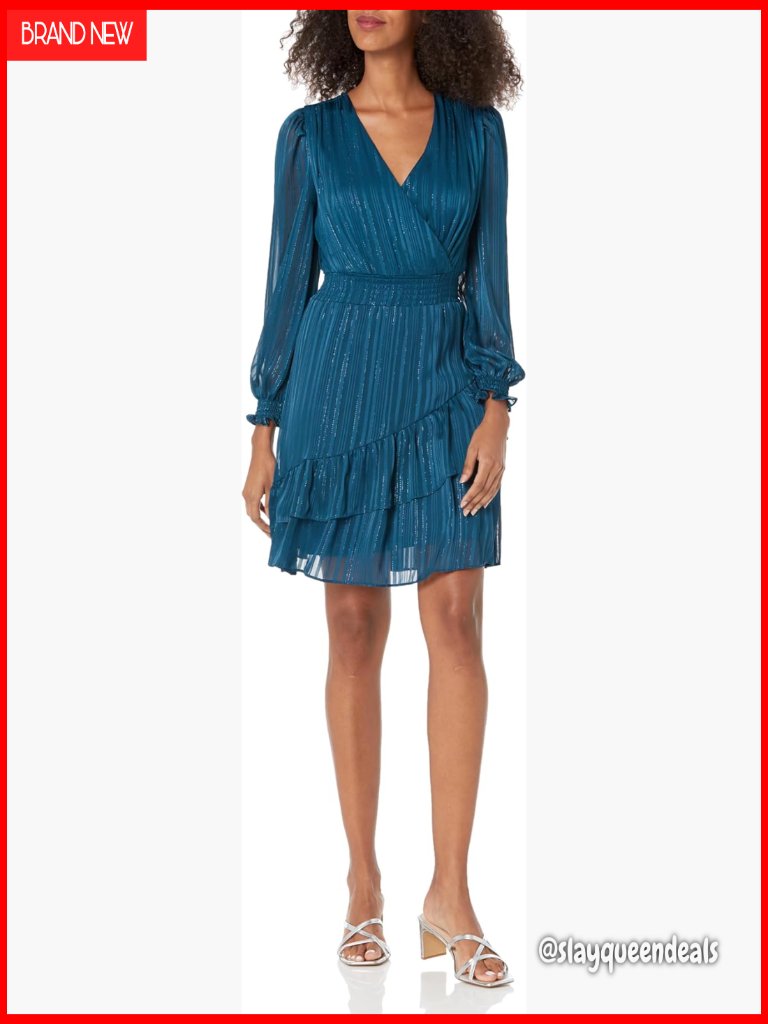 Long Sleeve Tiered Ruffle Smocked Waist Mini Dress